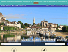 Tablet Screenshot of colbertimmobilier89.fr